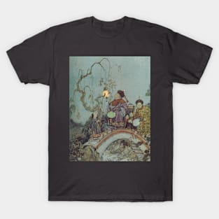 Vintage Fairy Tale, The Nightingale by Edmund Dulac T-Shirt